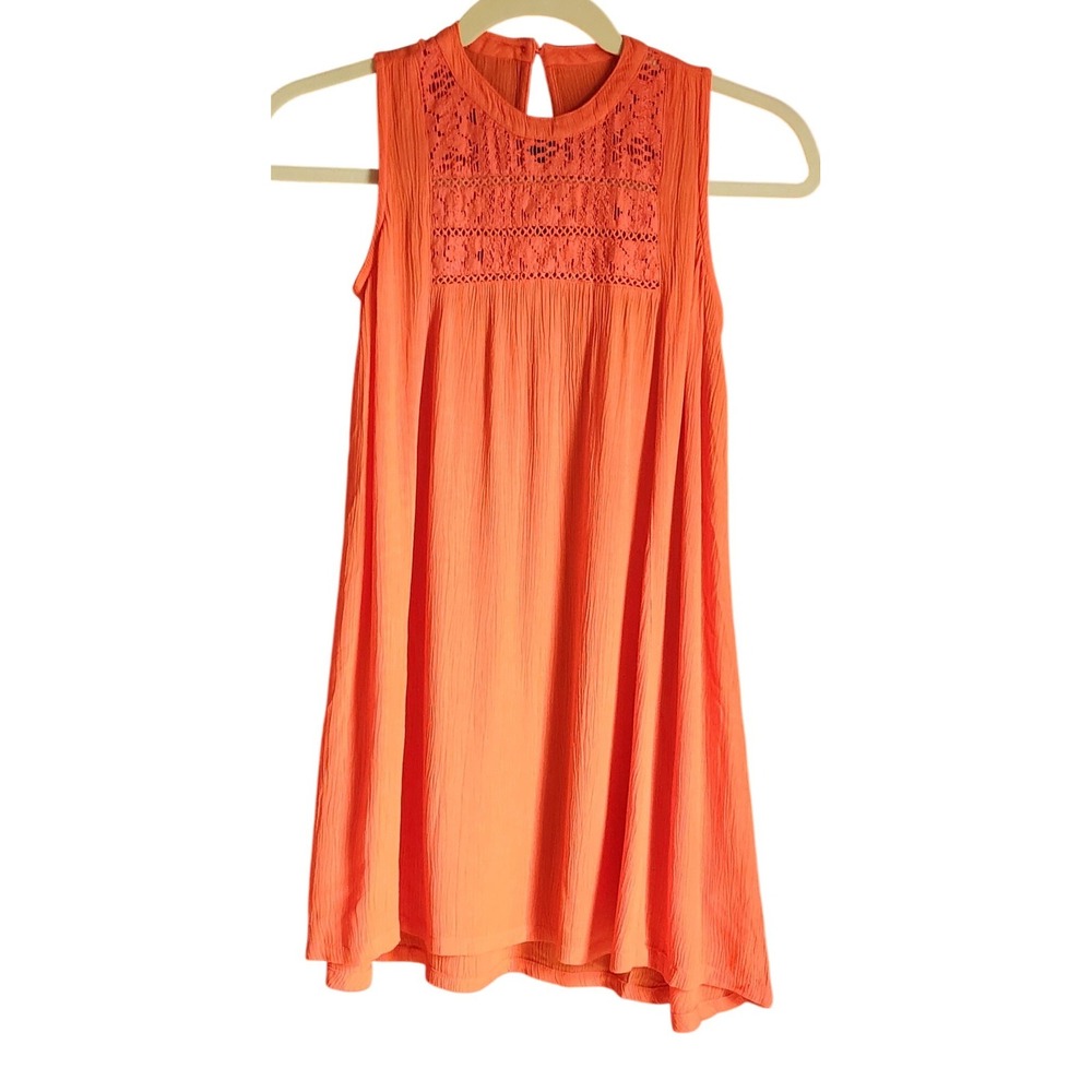 O'Neill Dress Womens Small Orange Solid Relaxed